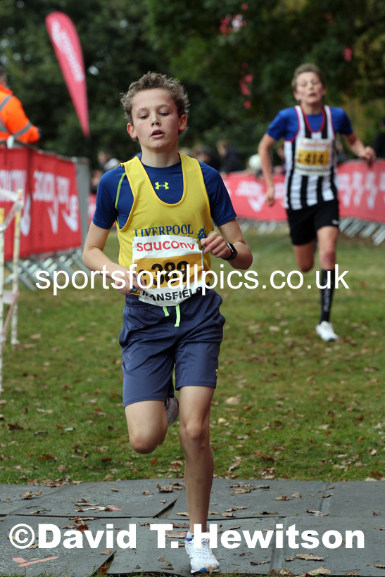Boys under-13s 2021 National Cross Country Relays, Berry Hill Park, Mansfield. Photo: David T. Hewitson/Sports for All Pics
